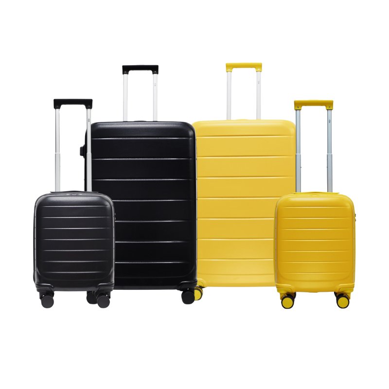 HQ LUGGAGE กระเป๋าเดินทาง PC+ABS 4 ล้อคู่ กุญแจล็อค 3 รหัส รุ่น Cathy #2501 ขนาด 16/20/24/28นิ้วนิ้ว )