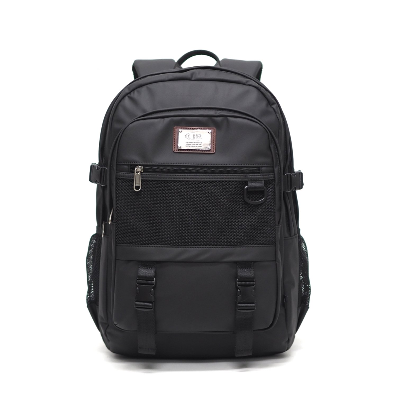 กระเป๋าเป้ HQ LUGGAGE รุ่น P3320 ดีไซน์เรียบเท่ ผลิตจากผ้าโพลีเอสเตอร์เคลือบกันน้ำ 100% พร้อมช่องใส่โน้ตบุ๊ค 16 นิ้ว แยกสัดส่วนจัดเก็บอย่างเป็นระเบียบ สายสะพายบุฟองน้ำ พร้อมสายรัดอก เพิ่มความกระชับ พกพาสะดวกด้วยหูจับและช่องเสียบกับคันชักกระเป๋าเดินทาง