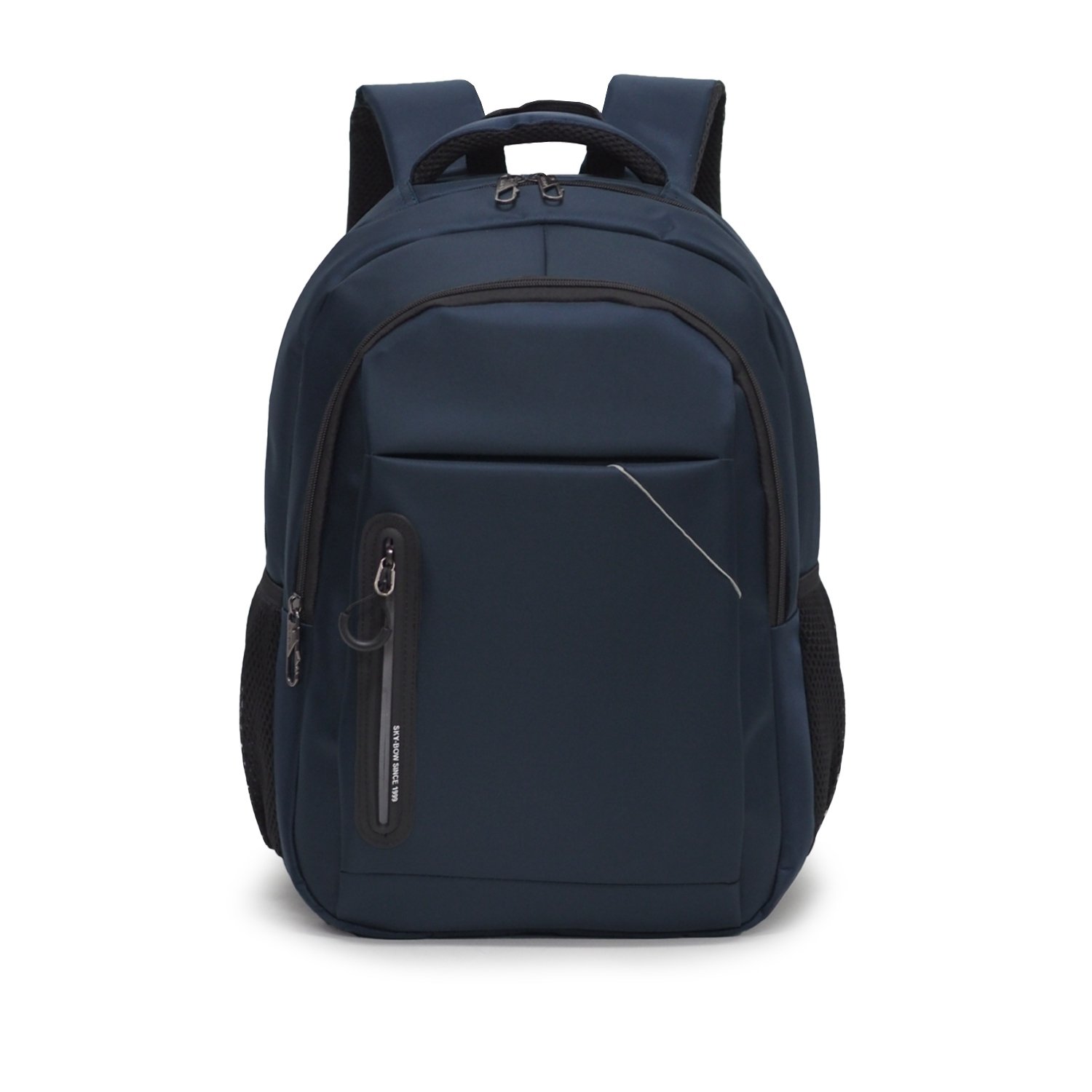 HQ LUGGAGE รุ่น 11143 (Sky-Bow) กระเป๋าเป้ใส่โน้ตบุ๊คขนาด 15 นิ้ว ดีไซน์เรียบหรู ผลิตจากผ้าโพลีเอสเตอร์หนา น้ำหนักเบา พกพาสะดวก บุฟองน้ำรองรับหลังและบ่า ช่วยลดแรงกดทับ พร้อมช่องใส่ของครบครัน