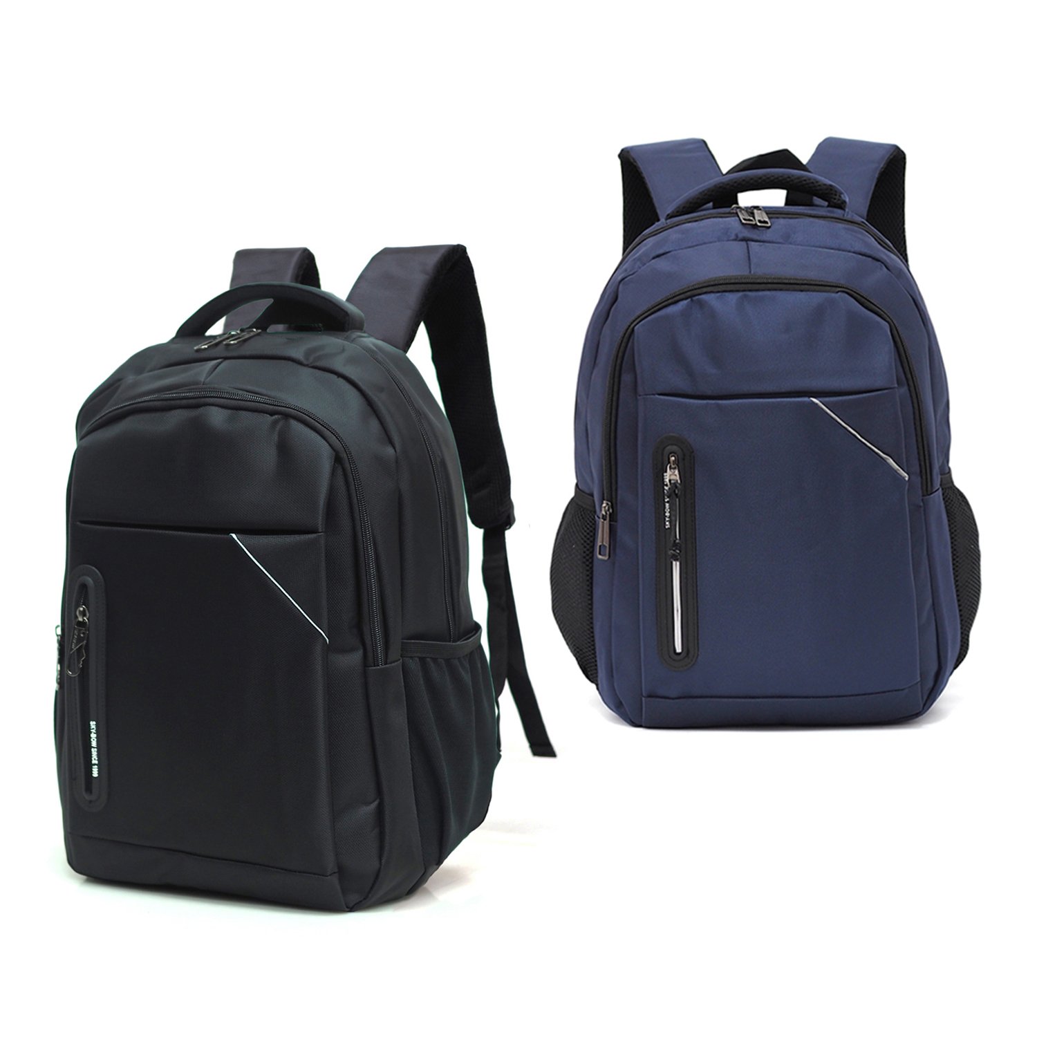 HQ LUGGAGE รุ่น 11143 (Sky-Bow) กระเป๋าเป้ใส่โน้ตบุ๊คขนาด 15 นิ้ว ดีไซน์เรียบหรู ผลิตจากผ้าโพลีเอสเตอร์หนา น้ำหนักเบา พกพาสะดวก บุฟองน้ำรองรับหลังและบ่า ช่วยลดแรงกดทับ พร้อมช่องใส่ของครบครัน
