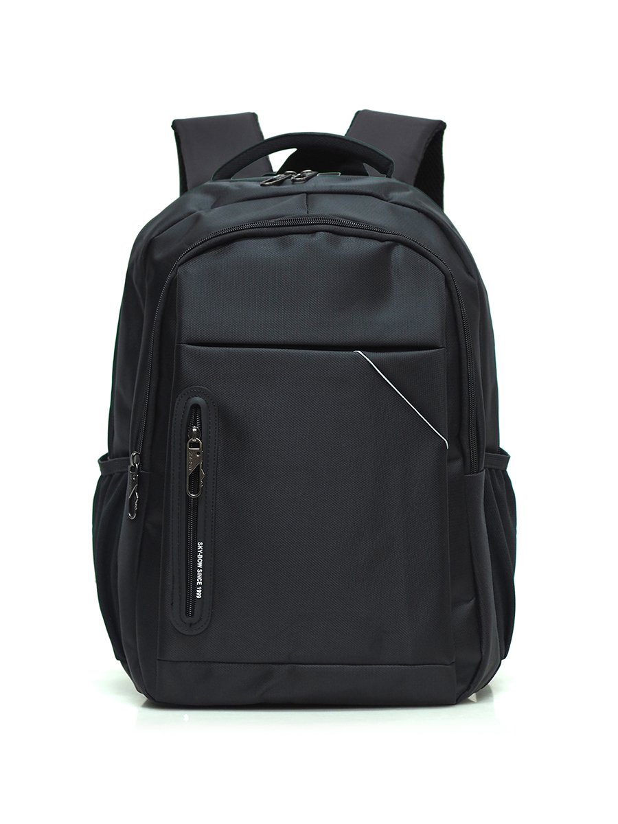 HQ LUGGAGE รุ่น 11143 (Sky-Bow) กระเป๋าเป้ใส่โน้ตบุ๊คขนาด 15 นิ้ว ดีไซน์เรียบหรู ผลิตจากผ้าโพลีเอสเตอร์หนา น้ำหนักเบา พกพาสะดวก บุฟองน้ำรองรับหลังและบ่า ช่วยลดแรงกดทับ พร้อมช่องใส่ของครบครัน