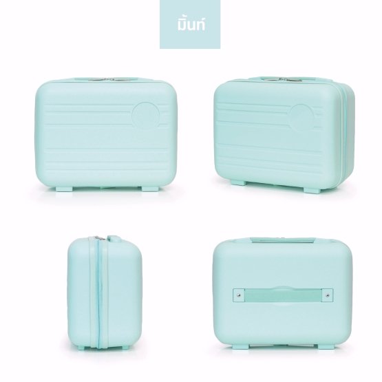 HQ LUGGAGE กระเป๋าเดินทางแบบถือ รุ่น 8803 ขนาด 14 นิ้ว ผลิตจากวัสดุ Polypropylene (PP) แข็งแรง ทนทาน น้ำหนักเบา ด้านในมีช่องแบ่งสัมภาระ พร้อมแถบยางสำหรับสอดคันชัก พกพาสะดวก เหมาะสำหรับขึ้นเครื่อง