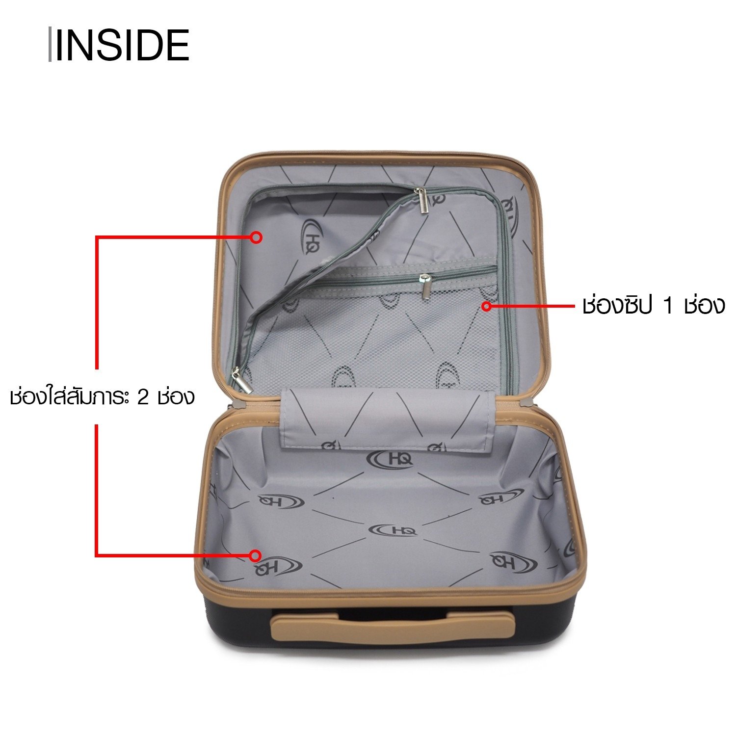HQ LUGGAGE กระเป๋าเดินทาง PP 100% รุ่น Flora #5512X แข็งแรง ทนทาน น้ำหนักเบา มาพร้อมระบบล็อค 3 รหัส ปลอดภัยสูง 4 ล้อคู่ หมุน 360 องศา ขนาด 14, 20, 24, 28 นิ้ว เหมาะสำหรับการเดินทางทุกทริป ดีไซน์ทันสมัย