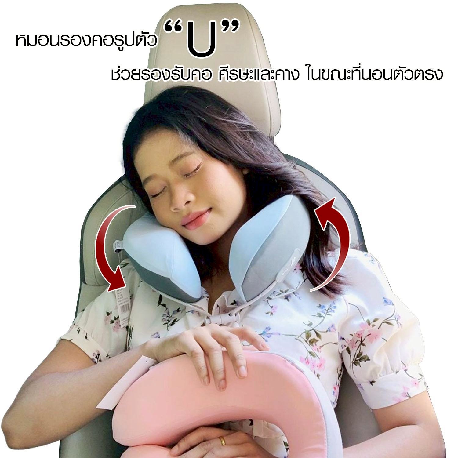 หมอนรองคอ HQ LUGGAGE รุ่น NP003 ผลิตจากเมมโมรี่โฟม รองรับคอ ศีรษะ และคางได้ดี ช่วยลดอาการปวดคอ ผ่อนคลายกล้ามเนื้อ เหมาะสำหรับการเดินทางไกล ทั้งทางรถยนต์ เครื่องบิน หรือรถไฟ พับเก็บได้ พกพาง่าย สัมผัสนุ่มสบาย ไม่ระคายเคืองผิว