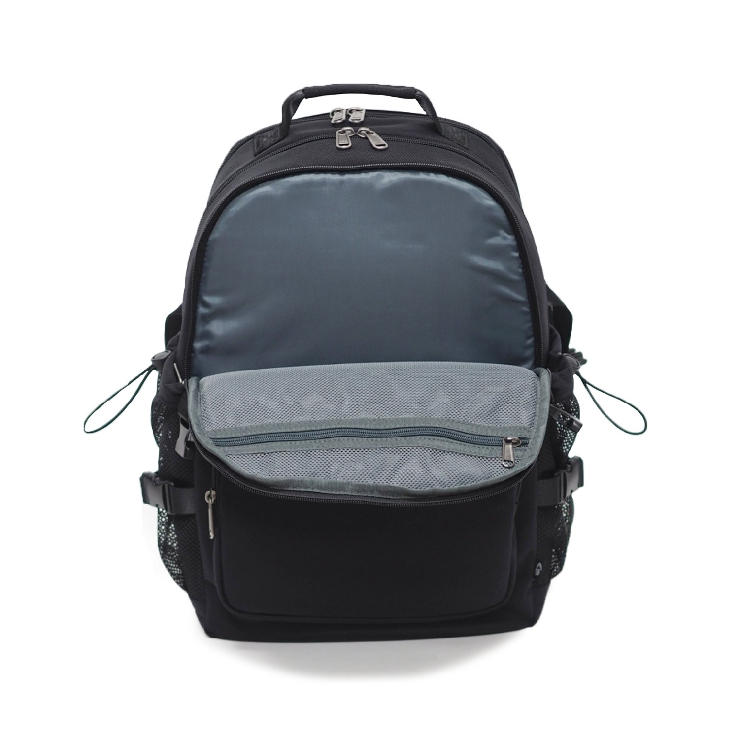 กระเป๋าเป้ HQ LUGGAGE รุ่น 3324 ดีไซน์ทันสมัย ผลิตจากผ้าโพลีเอสเตอร์เคลือบกันละอองน้ำ มาพร้อมช่องจัดเก็บหลากหลาย ช่องใส่โน้ตบุ๊ค ช่องตาข่ายด้านข้าง และสายรัดคาดอกเพื่อเพิ่มความกระชับ สะพายสบายด้วยฟองน้ำบุหนา มีแถบสำหรับสอดคันชักกระเป๋าเดินทาง เหมาะสำหรับเดินทางและใช้งานทุกวัน