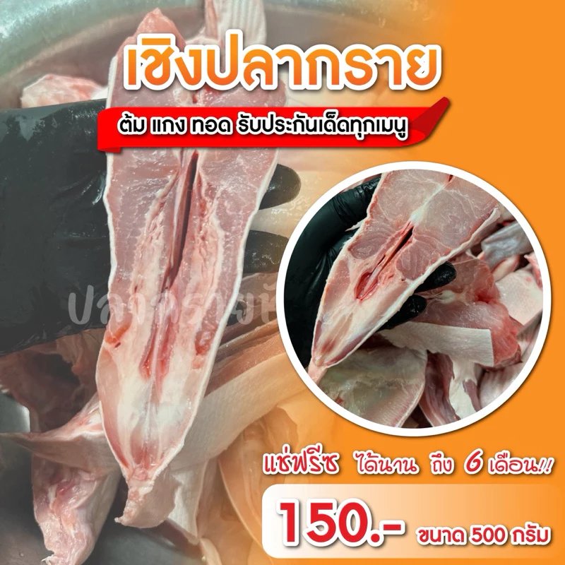 เชิงปลากรายแท้ จากกลุ่มเกษตรกร จ.ชัยนาท วัตถุดิบพื้นบ้านรสจัด ขูดและแช่แข็งพร้อมใช้งาน เหมาะสำหรับต้มยำ ทอดกระเทียม หรือย่างเกลือ เก็บในช่องฟรีซได้ 1 เดือน ❌ห้ามแช่น้ำ ❗ควรละลายตามธรรมชาติก่อนปรุง