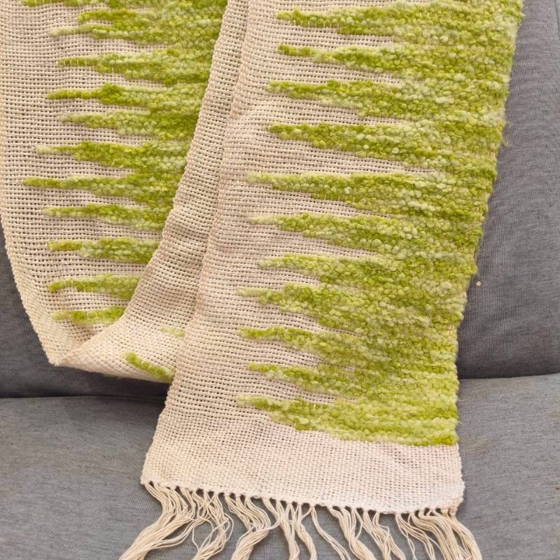 ผ้าพันคอทอมือ ผ้าพันคอลายน้ำไหล PD2003 (สินค้าพรีออเดอร์)