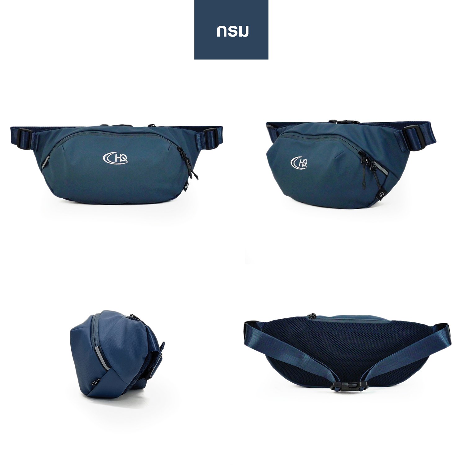 HQ LUGGAGE รุ่น C3318 กระเป๋าคาดเอว/คาดอก ผลิตจากผ้าโพลีเอสเตอร์เคลือบกันละอองน้ำ น้ำหนักเบา ทนทาน พร้อมแถบสะท้อนแสงด้านหน้า สายสะพายไนลอนแข็งแรงปรับได้ ช่องซิปหลากหลาย พร้อมช่องคล้องพวงกุญแจ เหมาะสำหรับกิจกรรมกลางแจ้งหรือใช้งานประจำวัน