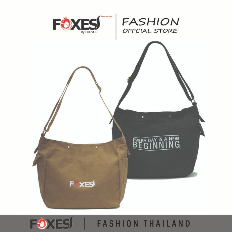 FOXES กระเป๋าสะพายข้าง กระเป๋าผ้า รุ่น B3311