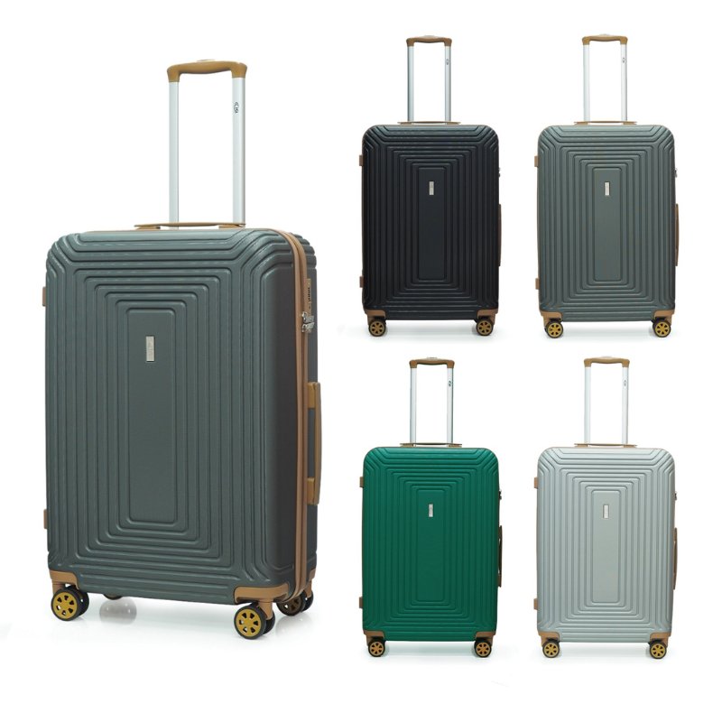 HQ LUGGAGE กระเป๋าเดินทาง ABS ระบบล็อค TSA 4 ล้อคู่ 360 ํ รุ่น 8884 ขนาด 22/26นิ้ว