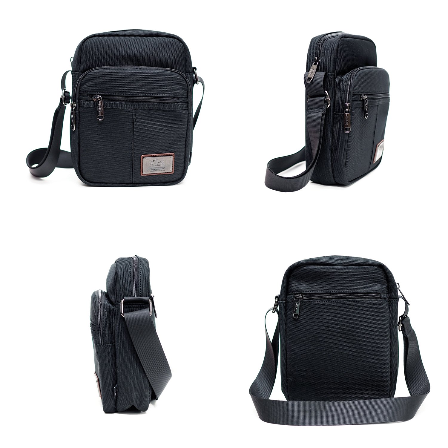 กระเป๋าสะพายข้าง HQ LUGGAGE รุ่น 3330 สีดำ สไตล์มินิมอล เรียบหรู ผลิตจากผ้าโพลีเอสเตอร์ น้ำหนักเบา กันละอองน้ำ พร้อมช่องจัดเก็บครบ ฟังก์ชันใช้งานครบถ้วน บุกันกระแทก EVA Foam ปรับสายได้ถึง 140 ซม. เหมาะกับทุกวัน
