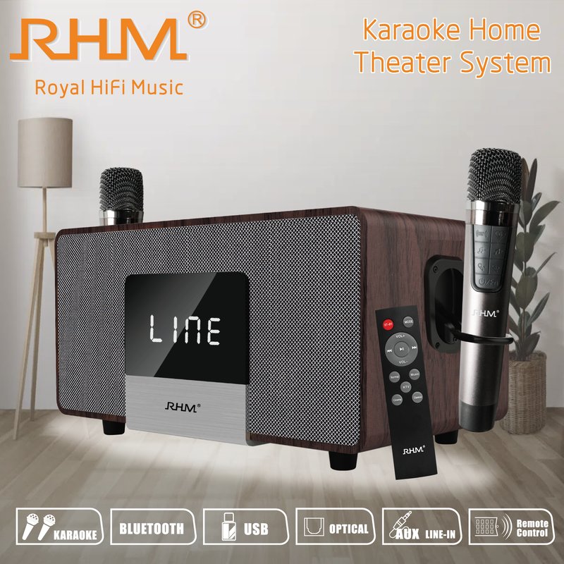 ลำโพงบลูทูธ RHM S-2  กำลังวัตต์แท้(40 วัตต์/RMS) ลำโพงบลูทูธแท้ ลำโพงไร้สายและบลูทูธ ลำโพงคาราโอเกะโทรศัพท์มือถือแบบพกพา ลำโพงคาราโอเกะ KARAOKE SPEAKER