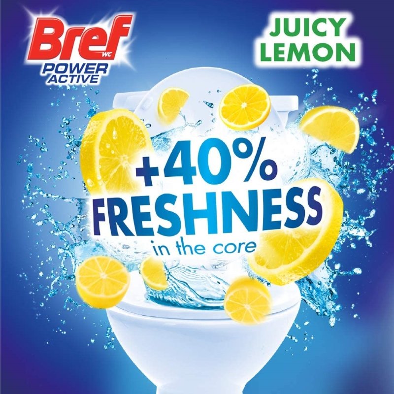 ห้องน้ำหอมสดชื่นทุกครั้งที่กดน้ำ ด้วย Bref Lemon น้ำหอมชักโครกกลิ่นเลม่อนสุดฮิต ผสาน 4 พลังความสะอาด ลดคราบหินปูน กลิ่นหอมติดทนนาน 4 สัปดาห์ ใช้งานได้ถึง 250 ครั้ง ขายดีอันดับ 1 จากยุโรปและเกาหลี