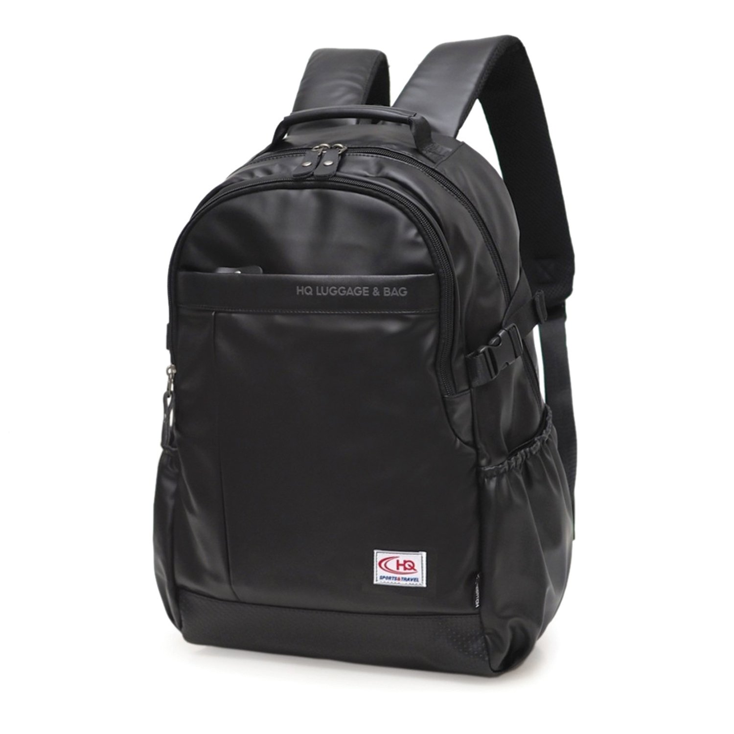 กระเป๋าเป้ HQ LUGGAGE รุ่น P9999 ดีไซน์เรียบหรู ผลิตจากผ้าโพลีเอสเตอร์เคลือบ PU/PVC กันน้ำ แข็งแรง ทนทาน ใส่โน้ตบุ๊คได้ถึง 16 นิ้ว พร้อมช่องเก็บ iPad, ปากกา, ร่ม และของใช้อื่น ๆ เหมาะสำหรับพกพาไปทำงานหรือเดินทาง