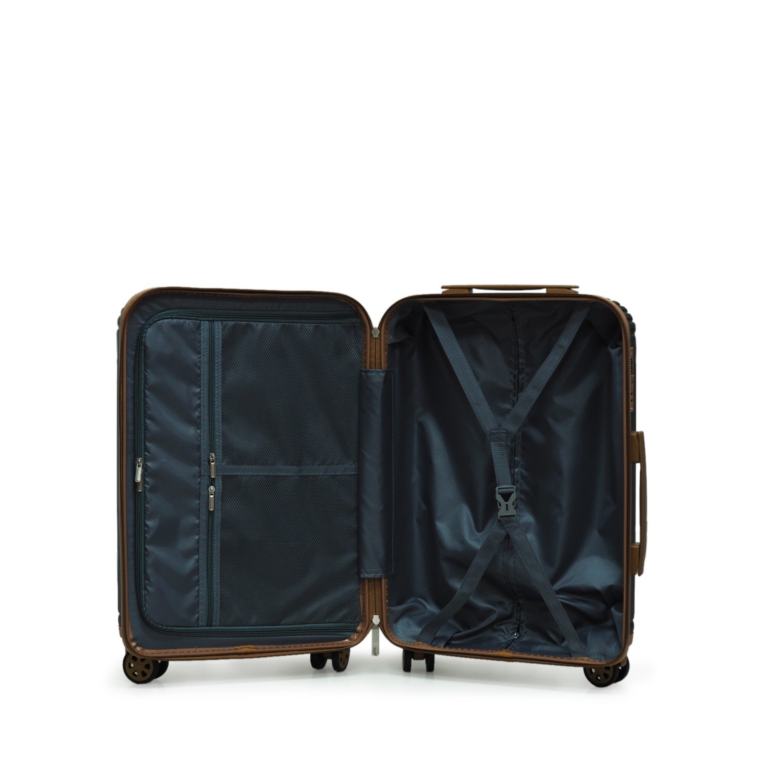 กระเป๋าเดินทาง HQ LUGGAGE รุ่น 8884 ผลิตจากวัสดุ ABS แข็งแรง น้ำหนักเบา มาพร้อมระบบล็อคมาตรฐาน TSA ปลอดภัยใช้ได้ทั่วโลก 4 ล้อคู่ หมุนลื่น 360 องศา ขนาด 22/26 นิ้ว เหมาะสำหรับการเดินทางไกล ดีไซน์หรู ทันสมัย