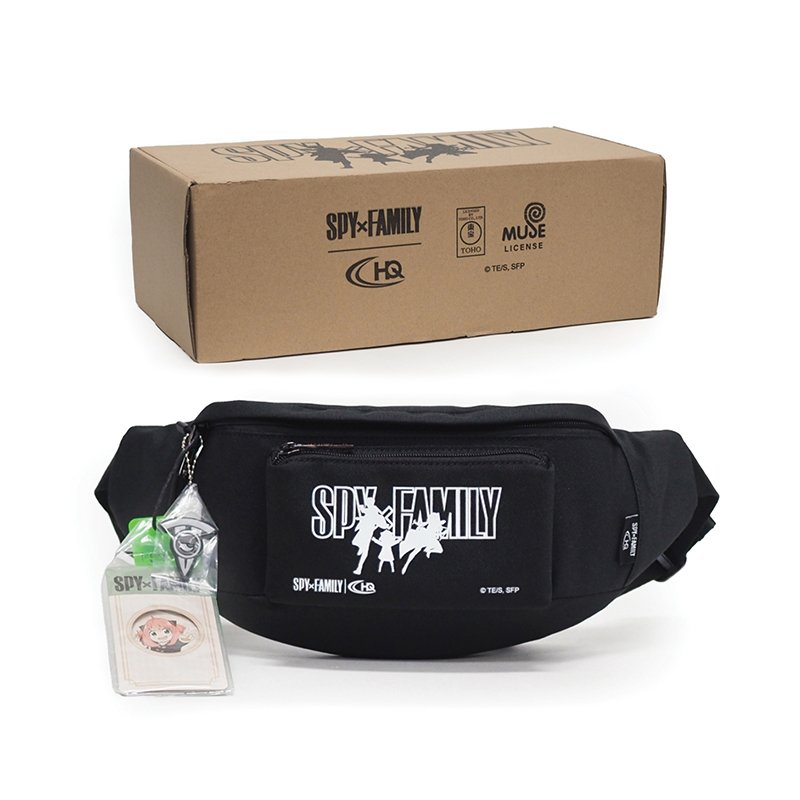 HQ LUGGAGE | SPYxFAMILY กระเป๋าคาดเอว ผ้า Recycled Polyester รุ่น SF001 (สีดำ)