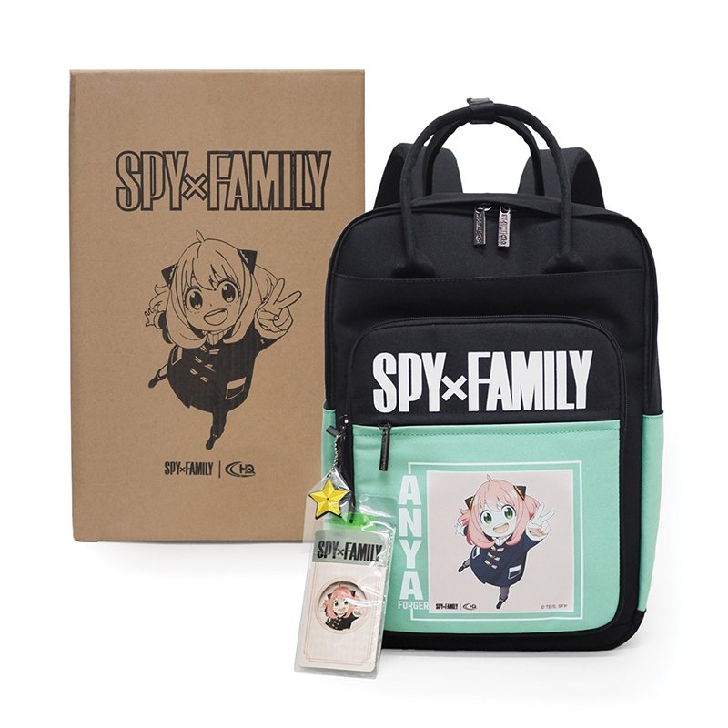 HQ LUGGAGE | SPYxFAMILY กระเป๋าเป้ โน้ตบุ๊ค ผ้า Recycled Polyester รุ่น SF004 (สีมิ้นท์)