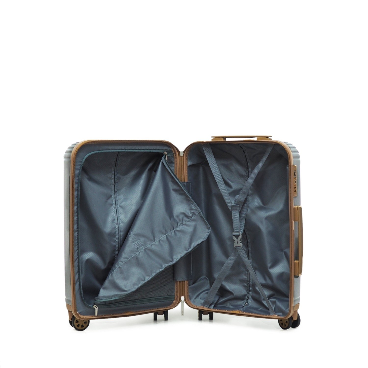 กระเป๋าเดินทาง HQ LUGGAGE รุ่น 8884 ผลิตจากวัสดุ ABS แข็งแรง น้ำหนักเบา มาพร้อมระบบล็อคมาตรฐาน TSA ปลอดภัยใช้ได้ทั่วโลก 4 ล้อคู่ หมุนลื่น 360 องศา ขนาด 22/26 นิ้ว เหมาะสำหรับการเดินทางไกล ดีไซน์หรู ทันสมัย