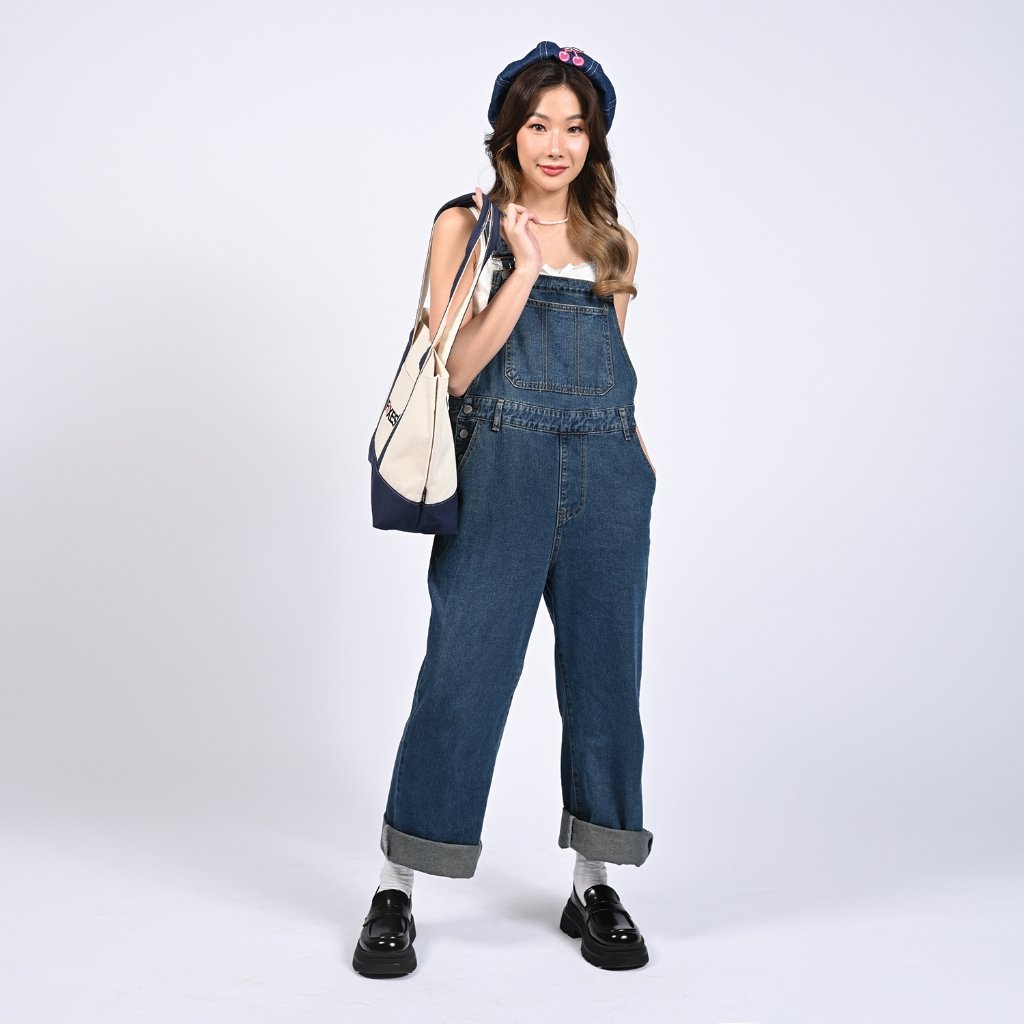 FOXES รุ่น TB3307 กระเป๋าโท้ทผ้าแคนวาส เคลือบกันน้ำ 100% ปักโลโก้ Foxes สายสะพายหนานุ่มไม่เจ็บไหล่ ช่องหลักเปิด-ปิดด้วยกระดุม พร้อมช่องหน้าและช่องย่อยด้านใน