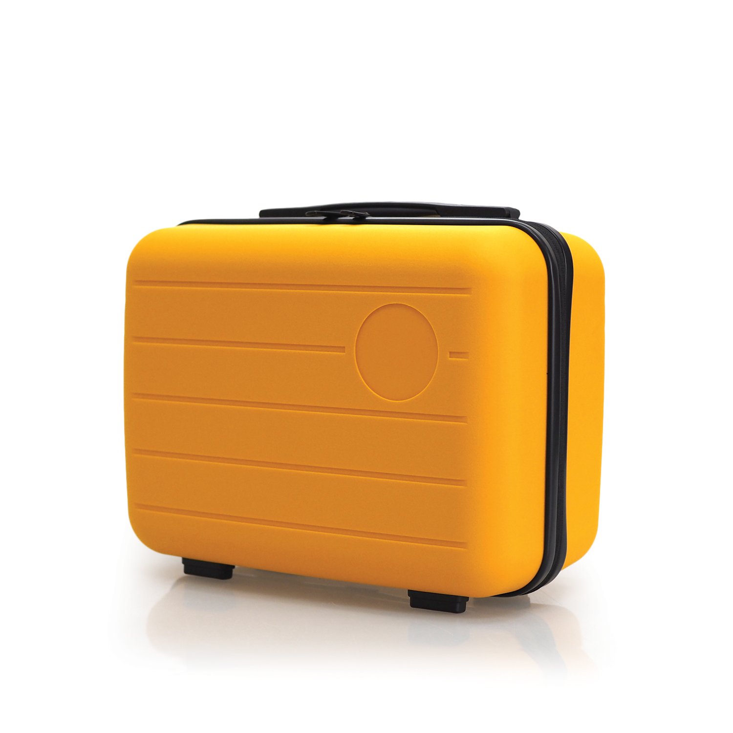 HQ LUGGAGE รุ่น 8801 กระเป๋าเดินทางแบบถือ ขนาด 14 นิ้ว ผลิตจากวัสดุ PP แข็งแรง ทนทาน หูหิ้วยางซิลิโคนช่วยลดแรงกดทับมือ น้ำหนักเบา พกพาสะดวก มีแถบยางสำหรับสอดคันชัก เหมาะกับการเดินทางขึ้นเครื่อง